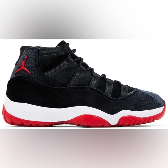 Wmns Air Jordan 11 Retro 'Bred Velvet' 7 1/2 - Picture 1 of 12